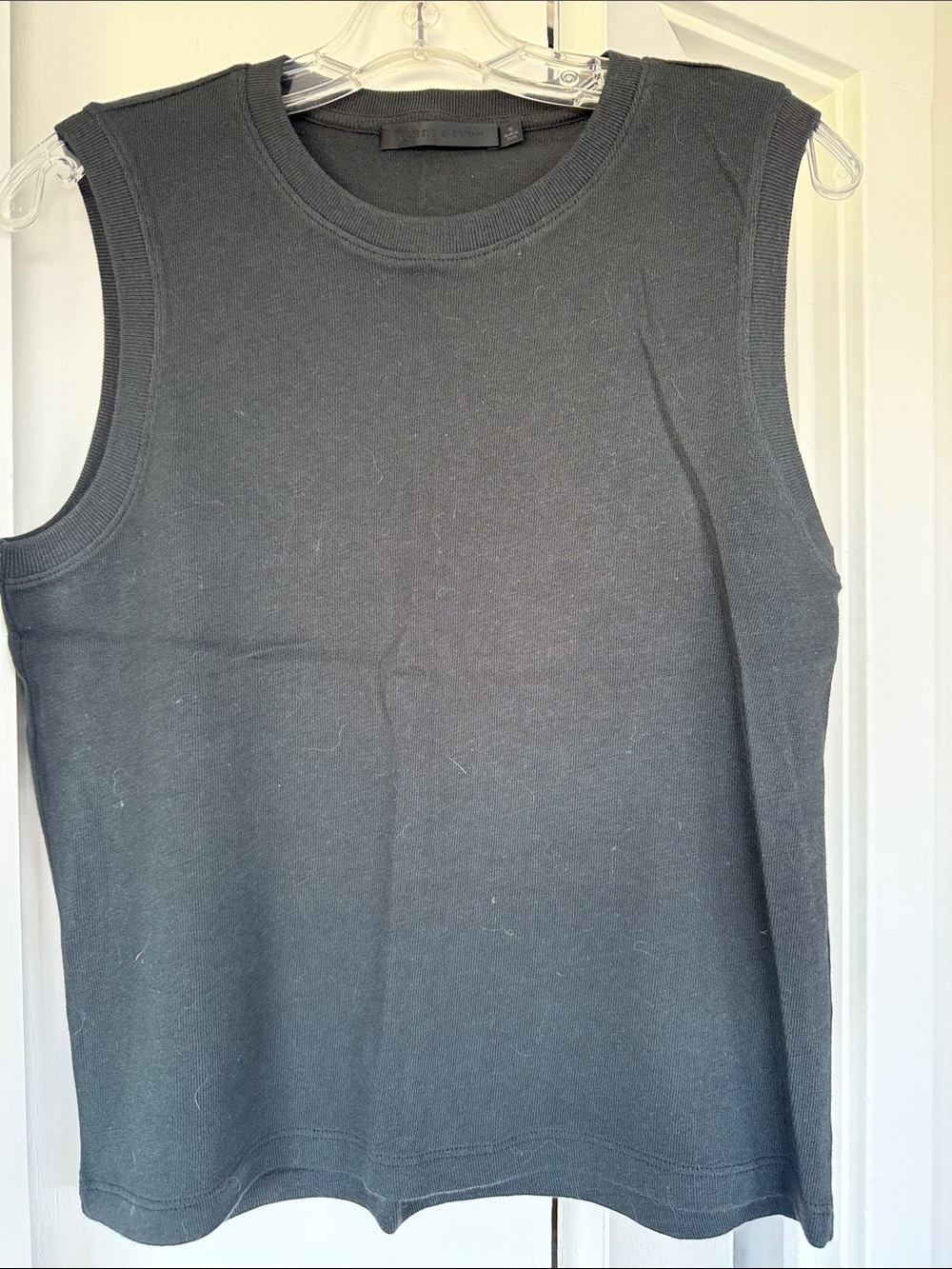 Jenni Kayne Black Cotton Knit Tank